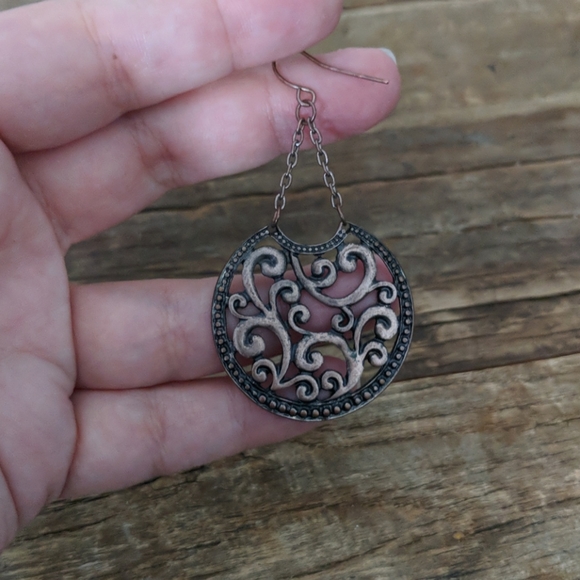 Earthbound Bronze Earrings - Picture 2 of 3